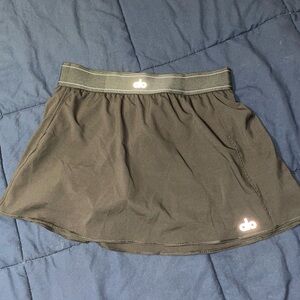 Black Athletic Skirt with Logo